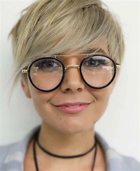 short hair hairstyles with glasses|cute haircuts with glasses.